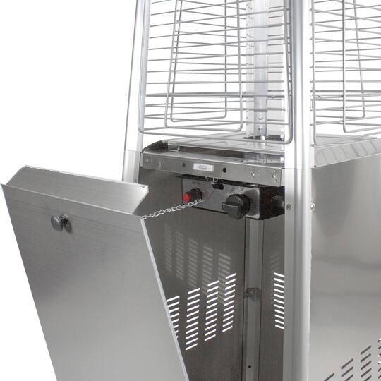 7ft. Stainless Steel Pyramid Glass Tube Outdoor Gas Heater